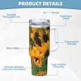 thumbnail image 5 of Pofeuu Sunflowers 7 Print 40oz Ice Bully With Handle And Straw Stainless Steel Vacuum Insulated Cup And 2 In 1 Straw Lid, 5 of 8