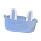 thumbnail image 5 of Cesta de Pascua para niños, cesta de almacenamiento, cesta de picnic reutilizable, cesta decorativa de conejo azul, 5 of 9