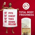 thumbnail image 4 of Old Spice Total Body Deodorant Aluminum Free Vanilla + Shea Butter, 24/7 Freshness From Pits to Toes and Down Below / Dermatologist Tested Full Body Deodorant Stick, 4 of 20