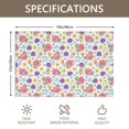 thumbnail image 3 of Placemat, Pioneer Flower Floral Print Pattern Place Mats Table Mat Set Of 2, PVC Washable Placemats for Party Kitchen Dining Decoration, 18x12 Inch, Fade Resistant, 3 of 6
