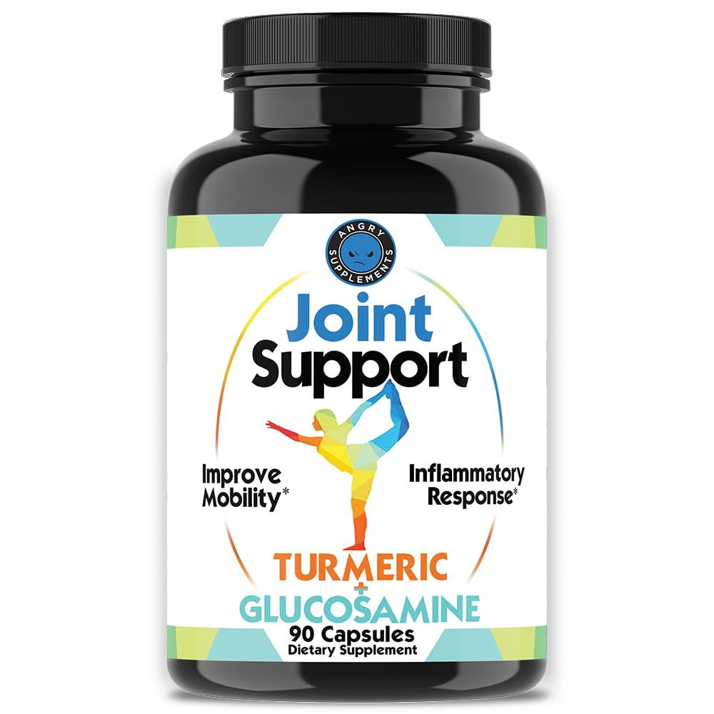Angry Supplements Joint Support with Turmeric and Glucosamine