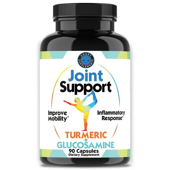Angry Supplements Joint Support with Turmeric and Glucosamine