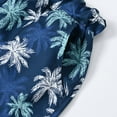 thumbnail image 3 of Lilgiuy Little Boys Shorts Summer Elastic Waist Tropical Print Casual Hawaiian Shorts Toddler Kids Pants for Beach Seaside Pool (Blue,4-5 Years), 3 of 4