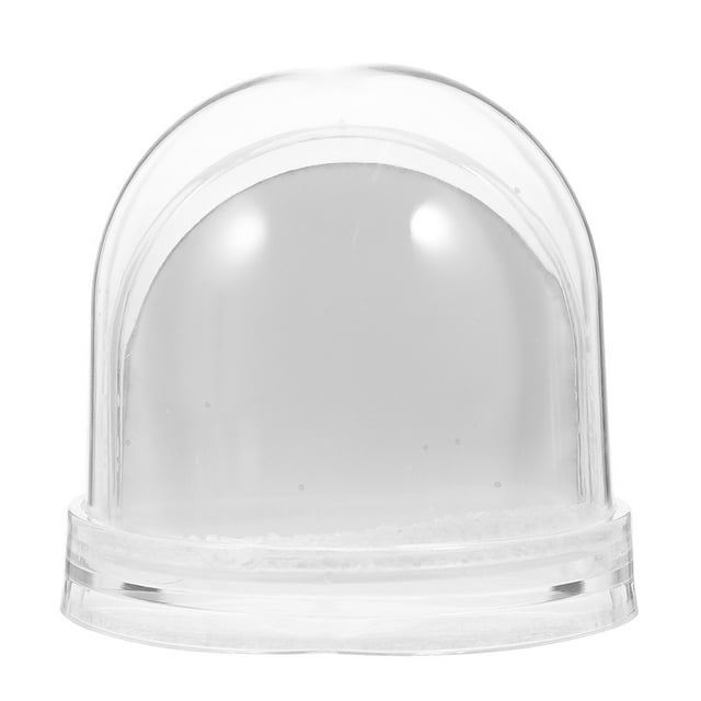 Miangastore Snow Globe Ornament with Transparent Color for Home 1Pcs 3.5*3.5*3.3in