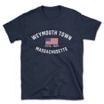 thumbnail image 1 of Weymouth Town Massachusetts Patriot Men's Cotton T-Shirt, 1 of 1