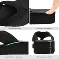 thumbnail image 5 of QLEYO Women's Platform Flip Flop with Arch Support, Comfortable Yoga Mat Wedge Flip-Flops, Athletic Walking Thong Slippers for Vacation/Shopping Mall/Wandering/Gathering, 5 of 7