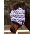 thumbnail image 1 of Máscara antimoscas para caballo Tackmore de malla estampada con protección UV, 1 of 7