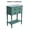 Peacock Green, variant on Entryway Table with Storage, Rustic Small Console Table w/ 3 Drawers & Open Bottom Shelf, Skinny Wood Console Table, Narrow Sofa Side Table for Living Room, Foyer, Entry Table, Antique White