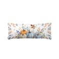 thumbnail image 3 of Blue White Pumpkins Fall Body Pillow Cover 20x54, Thanksgiving Eucalyptus Leaves Decorative Pillowcase with Zipper, Microfiber Pillow Protector, Soft Breathable Long Lumbar Pillowcases for Women, 3 of 9