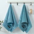 thumbnail image 6 of Hvmvliv Rectangular Towels For Bathroom 10 Pcs Bath Towels Set For Bathroom Cotton Thick Soft Absorbent Towel Set Of 10 Household Wash Face Gift Towel Blue, 6 of 8