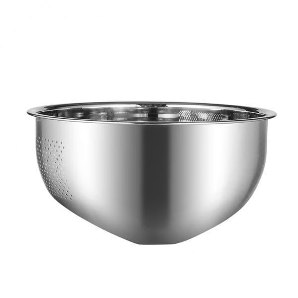 Cuenco para lavar arroz 2 Tazones Inoxidable Para Lavar Arroz, Versátiles, 10,24 X 4,92 Pulgadas.