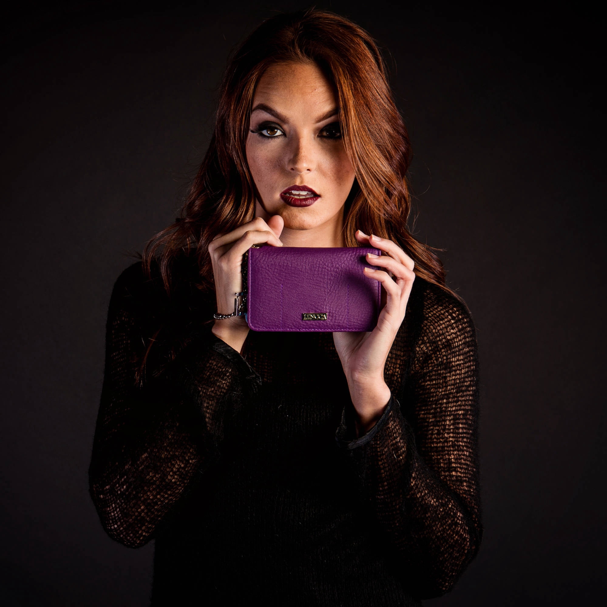 LENCCA Kymira II Women's Universal Protection Wallet Case with Wristlet Strap, Fits Phones up to 5"