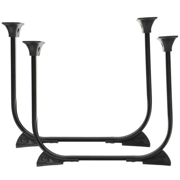 2 piezas plegables piernas de horquilla de muebles de muebles de muebles de metal para el sofá del gabinete del soporte de tv