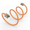 thumbnail image 3 of FireFold Cat5e Ethernet Patch Cable Orange 0.5ft with Gold Plated RJ45 Connectors – 350 MHz High Performance Patch Cord – 4 UTP 24 AWG Stranded Copper Pure Conductors with PVC Jacket, 3 of 3