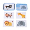 thumbnail image 4 of Tarjetas de rompecabezas de entrenamiento de aprendizaje cognitivo preescolar, juguete educativo para bebés con caja de hierro, animales YUNYI BRAND Deportes, 4 of 8