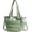 04-Green, variant on Lunch Bag Women Small Insulated Tote with Lunch Compartment Quilted Lightweight Puffy Tote Bag for Work, Travel, Outdoor, Camel