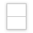 thumbnail image 3 of EcoSwift Brand Premium Half Sheet Self Adhesive Shipping Labels for Laser & Inkjet Printers, 8.5 in. x 5.5 in., 2 UP, White, 8 1/2 x 5 1/2, Pack of 2 Labels, 1 sheet, 3 of 5