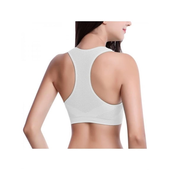 Topumt Women Seamless Padded Push Up Bra Vest Lady Gym Workout Fitness Yoga Sports Bra Vest Racerback Tank Tops