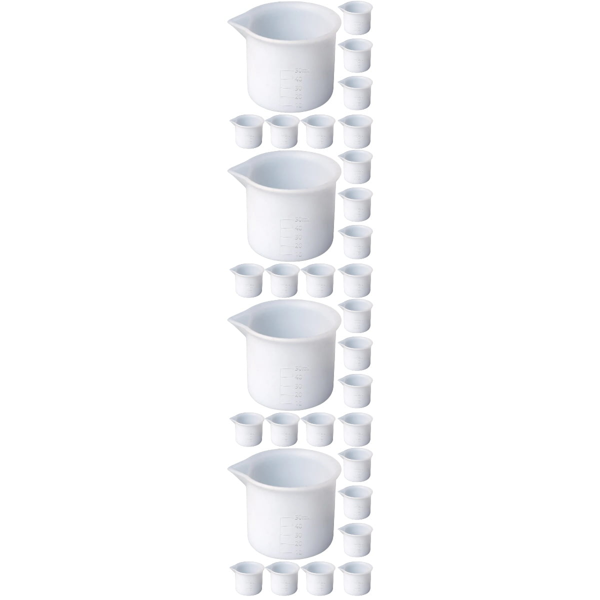 32 pcs  Epoxy Resin Mixing Cups Crafts Measuring Bowls with Scale DIY Color Modulation Tools