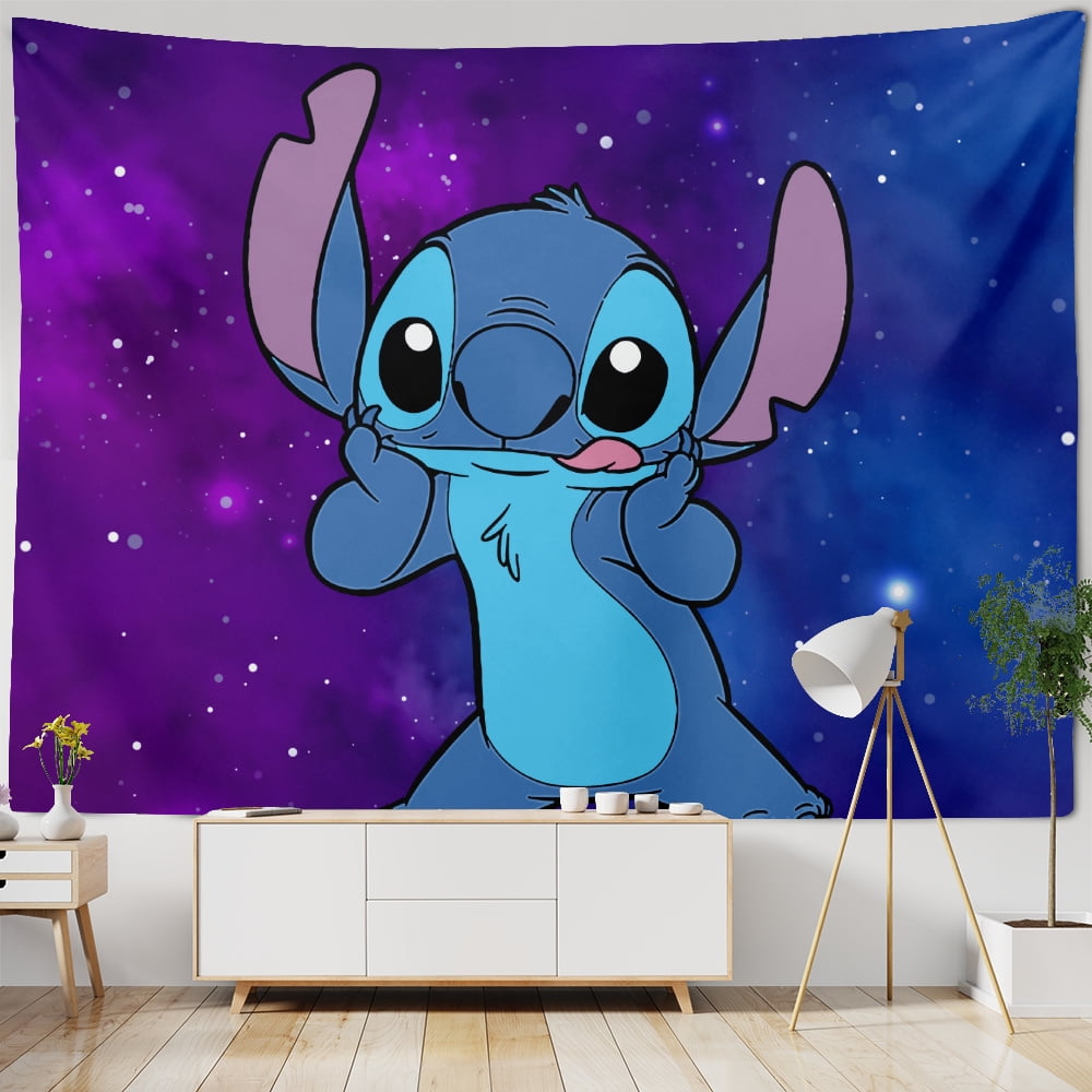 Lilo & Stitch Tapestry for Bedroom,Lilo & Stitch Living Room Home Decor for  Party Home Christmas Wall Decoration/XL-200*150cm