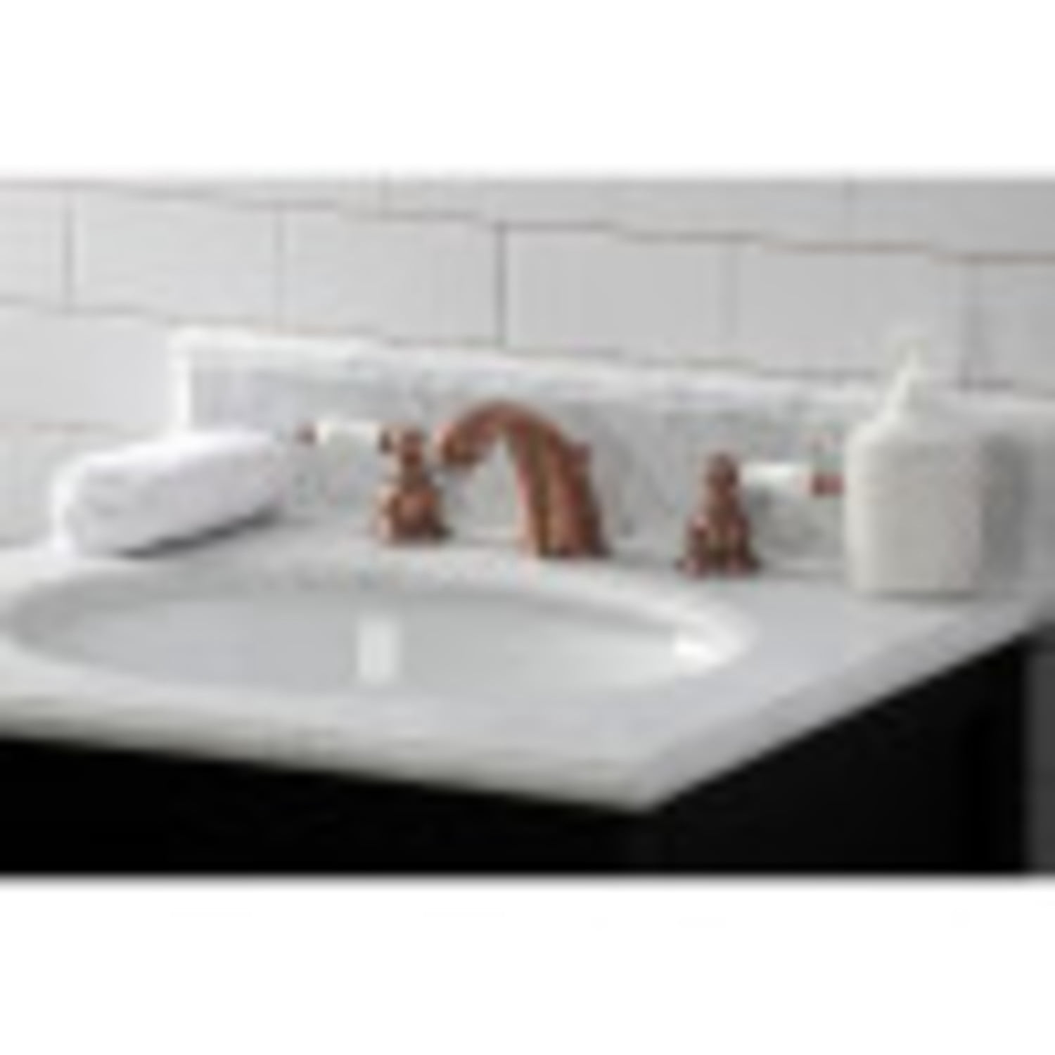 Kingston Brass KB966PL Magellan Widespread Bathroom Faucet, Antique Copper