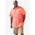thumbnail image 3 of KingSize Men's Big & Tall Short-Sleeve Linen Shirt, 3 of 4