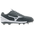 thumbnail image 3 of Mizuno Mizuno Sweep 5 Low Women's Metal Softball Cleat, Size 6.5, Grey-White (9100), 3 of 5