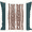 Teal/Rust, variant on Simply Daisy 16" x 16" Ikat Ribbon Stripes Print Pillow