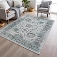 thumbnail image 6 of Dalyn Rugs Machine Washable Indoor/Outdoor Chantille Teal 5' x 7'6" Rug, 6 of 9
