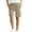Khaki, variant on Sevevn Women's Summer High Waisted Solid Color Shorts Workwear Trousers Solid Color With Pockets Spring Tops for Women Khaki L