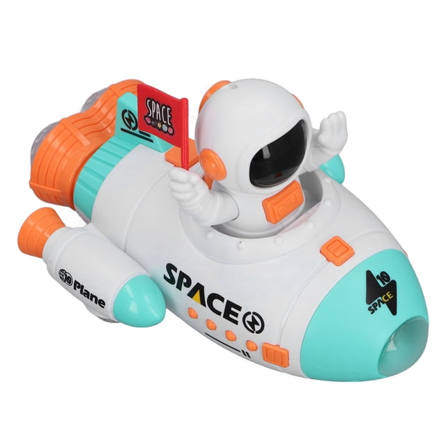 Astronauta Transbordador Espacial Juguete Luz Eléctrica Nave Espacial Rotación De 360 grados Para Niños Aventura Espacial