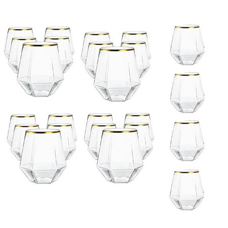 

Stemless Plastic Champagne Glasses Whiskey Glasses Glasses Wine Cups Disposable Wine Glasses for Parties
