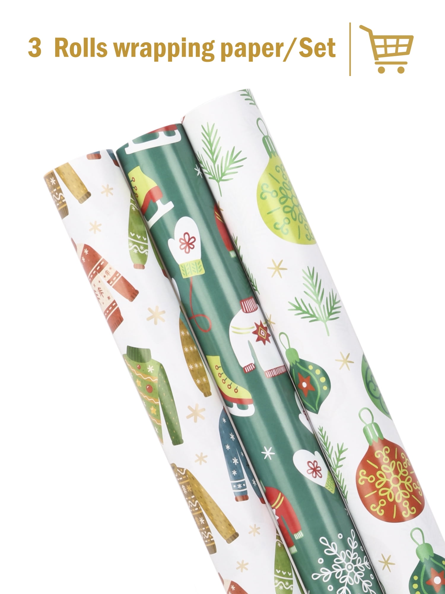 ugly christmas sweater wrapping paper