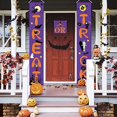 thumbnail image 3 of LINLIN Halloween Banner Hanging Decor, Halloween Decoration Set Trick or Treat Porch Banner/Outdoor Halloween Signs Decorations for Front Door Wall or Indoor Home, 3 of 9