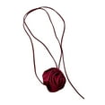 thumbnail image 3 of Rose Choker Necklace Statement Elegant Waist Chain for Birthday Party Ladies Red, 3 of 8