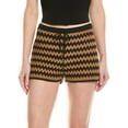 thumbnail image 2 of STAUD womens  Samara Crochet Short, xs, Brown, 2 of 5