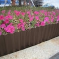 thumbnail image 1 of weibbin Plastic Mini Garden Fence Yard Border Edging for Flower Bed Bronze 354x3.9in, 1 of 6