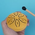 thumbnail image 4 of Wadada Buddha Stones Mini Steel Tongue Drum 3 Inch Sound Healing Drum Instrument, Mini Handpan Drum, 6 Note Worry Free Drum, Handpan Drum, Education Entertainment Meditation Yoga Zen Gifts, 4 of 5