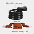 thumbnail image 5 of Marryso Bike Locks And Cable With Key Mounting,Mountain Bike Road Bike 47inch Steel Cable Bicycle Extension Bike Lock,Orange, 5 of 8