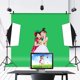 thumbnail image 4 of Juego De Soporte De Fondo Para Fotografía, Diseño Perforado Lavable, Paño De Fondo Para Fotografía, Verde Puro Para Grabación De Vídeo OTVIAP Photography Backdrop, 4 of 8