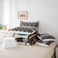 thumbnail image 4 of Erosebridal Retro Aztec Bedding Sets Queen Size, Western Boho Comforter Sets with Sheets, Mandala Style Room Decor , 7 Pieces, 4 of 5