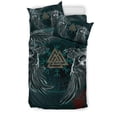 thumbnail image 4 of Juego de cama Vikingo, Cráneo de Cuervo Tatuaje 9 RLT12, 4 of 6