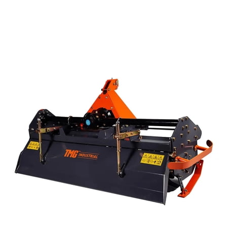 70 3-Point Hitch Rotary Tiller 35-55 HP Tractor 6 Tilling Depth PTO Shaft Included Category 1 & 2 Hookup TMG-RT175