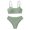 Green, variant on REDARER Girls Multi Color Strapless Two Piece Swimsuit Little Cute Bikini for Big Sport Outfits,Girls Swimsuit,11-13 Years