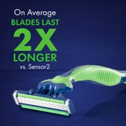 (4 pack) Gillette Sensor3 Sensitive, Men's Disposable Shaving Razors, 1 Count