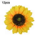 thumbnail image 1 of Cabeza de girasol artificial Simulación de cabezas de flores Ramo de fiesta de boda Accesorios de bricolaje, 12 piezas, Amarillo, 15 cm Advancent HA7119-03B, 1 of 6