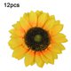 thumbnail image 1 of Cabeza de girasol artificial Simulación de cabezas de flores Ramo de fiesta de boda Accesorios de bricolaje, 12 piezas, Amarillo, 15 cm sidaley HA7119-03B, 1 of 6