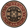 thumbnail image 2 of Safavieh Lyndhurst Victoria Floral Area Rug, Black/Red, 10' x 10' Round, 2 of 11