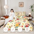 thumbnail image 4 of Manfei Cottagecore Blossom King Size Comforter Sets 3pcs,Vintage Flowers Comforters King Size,1 Comforter and 2 Pillowcases,Reversible, 4 of 6