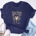 thumbnail image 2 of EcoLoom Cow Skull Free Spirit Short Sleeve Unisex T Shirt, 2 of 6